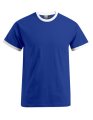 Ringer T-shirt Promodoro 3070 Royal-White